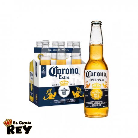 Cerveza Corona Clásica American Adjunct Lager 330cc (6 unidades)